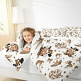 thumbnail image 4 of Feelyou Cowgirl Hat Boot Bedding Comforter Set for Kids, Kawaii Princess Ribbon Bow Twin Comforter Sets, Cartoon Flower Reversible Bedding Set, Ultra Soft Bedroom Decor, 2 Pieces, 4 of 8