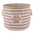thumbnail image 3 of Bone Dry Polyester Pet Bin Stripe With Paw Patch Rose Round Large, 3 of 3
