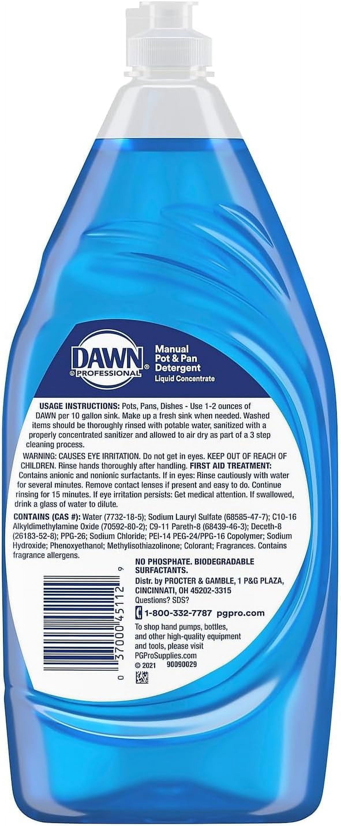Manual Pot & Pan Dish Detergent, 38 oz Bottle, 8/Carton