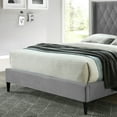 thumbnail image 4 of Better Home Products Amelia Velvet Tufted Queen Platform Bed in Gray, 4 of 6