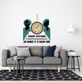 thumbnail image 2 of Removable Vinyl Home Kids Bedroom Art Marty Mcfly & Doctor Emmett Doc Brown Design Quote Wall Decal - Living Room Decor Sticker 20" x 21" | Your Future Is Whatever You Make It So Make It A Good One, 2 of 5