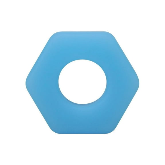 Doc Johnson Rock Solid The Cog Silicone Penis Ring, Blue