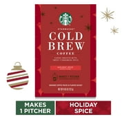 Starbucks Holiday Spice Flavored Cold Brew Coffee Medium Roast Coffee One Box of 4.65 oz. Makes 1 Pitcher Sweet Cinnamon Spice Notes
