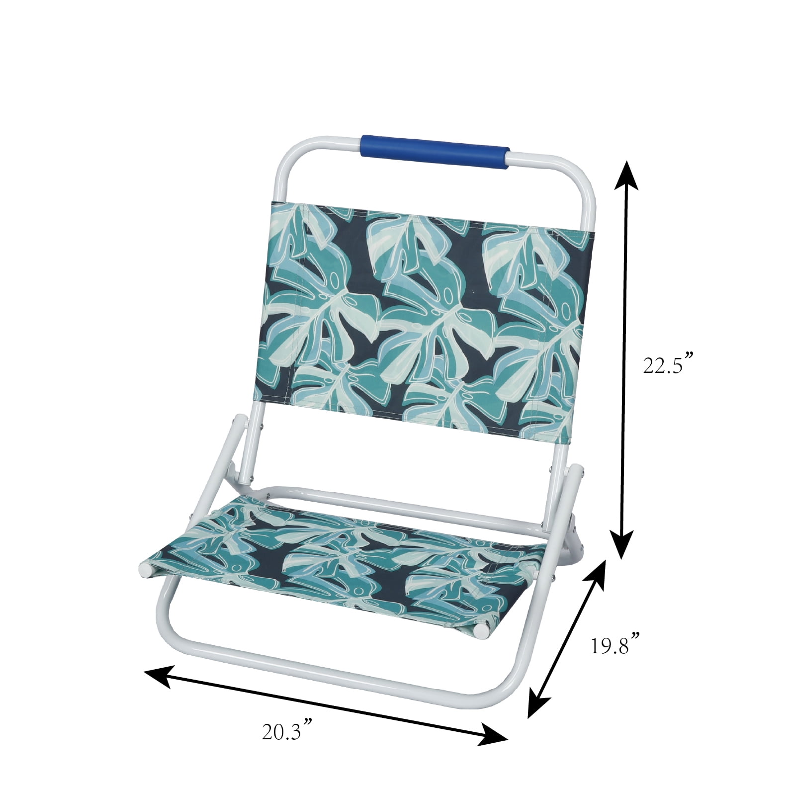 Mainstays Beach Sand Chair, Palm Leaf Pattern