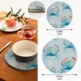 thumbnail image 3 of Crabs Blue Trivet Mats Pot Holders Cotton Woven Non-Slip Heat Resistant for Hot Pots Pans Pats for Cooking Baking Set of 2, 3 of 7
