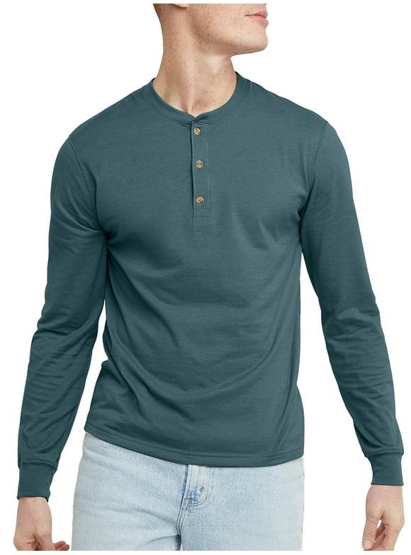 Men's Henley Long Sleeve Shirts