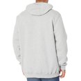 thumbnail image 4 of Carhartt Men's Signature Sleeve Logo Midweight Sweatshirt Hooded,Heather Grey,Large, 4 of 4