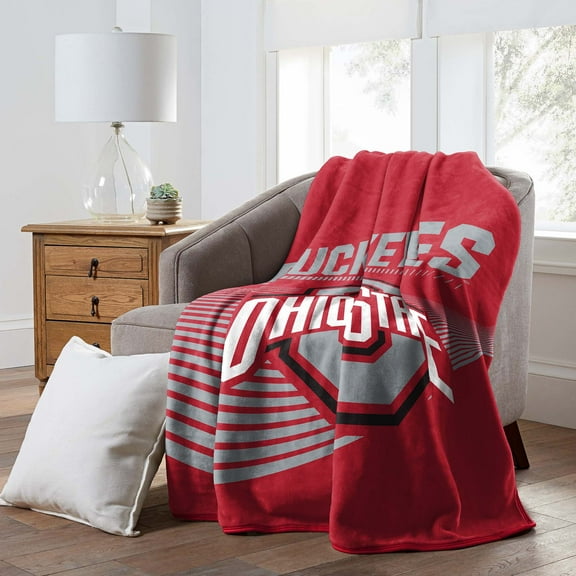 NCAA Officially Licensed Ohio State Buckeyes 60" x 80" Raschel Throw Blanket