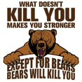 thumbnail image 3 of CafePress - Bears Will Kill You Mugs - 15 oz Ceramic Large White Novelty Mug, 3 of 4
