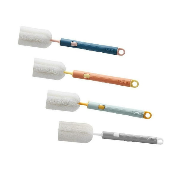 4pcs Detachable Bottle Brushes, Long Handle Cup Cleaner, Lightweight Durable with Hanging Hook for Household & Travel Use