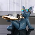 thumbnail image 5 of veasfak Sculpture Sundries Storage Animal Figurine with Tray Key Holder for Living Room Blue, 5 of 5