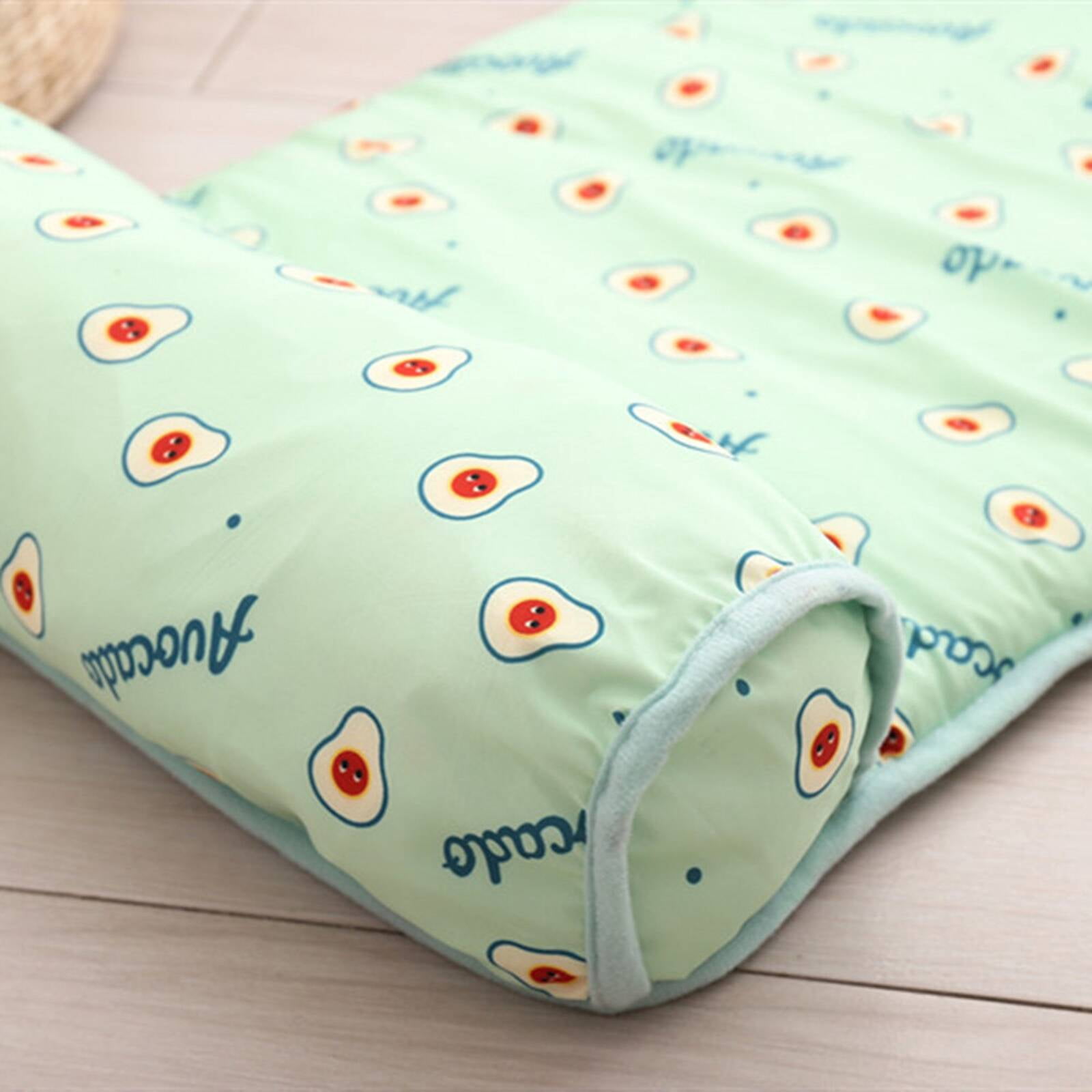 BESTSKY Washable Dog Bed,Durable & Waterproof, Easy to Clean Dog Mat,Lightweight & Comfortable, Thoughtful Experience Cat Beds for Indoor Cats,Green,60*40CM