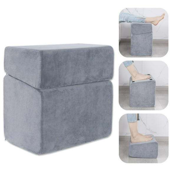 Reposapiés ROYALAY ajustable para colocar debajo del escritorio, espuma de alta densidad, color gris