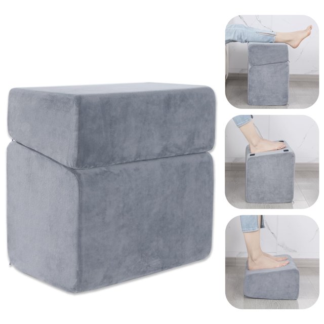 Reposapiés ROYALAY ajustable para colocar debajo del escritorio, espuma de alta densidad, color gris