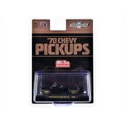 1978 Chevrolet Silverado 30 Pickup Truck Black Limited Edition to 10120 pieces Worldwide 1/64 Diecast Model Car by M2 Machines