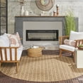 thumbnail image 4 of Nourison Reversible Indoor Outdoor 8' x Round Natural Modern Rug, 4 of 10