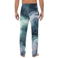 thumbnail image 5 of Domzest Mens Halloween Pajama Pants Halloween Graphic Wide Leg Pajama Bottoms Drawstring Elastic Waisted Funny Pj Bottoms Blue S, 5 of 5