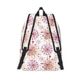 thumbnail image 2 of Lsque Fireworks Pattern Canvas Daypack, Durable Backpack, High-quality Versatile Backpack,Vintage Compact Backpack-Medium, 2 of 6