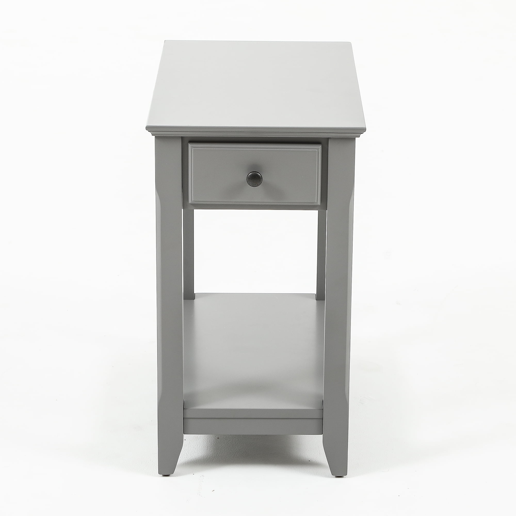Gray Slim Single Drawer End Table - Walmart.com