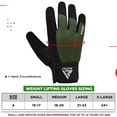 thumbnail image 3 of Guantes para Levantar Pesas RDX para Gimnasio con Dedo Completo Touch, 3 of 7