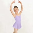 thumbnail image 6 of hengsof Girls' Ballet Leotard Solid Color Sleeveless Halter Tulle Dress Gymnastics Dance Training Leotard Sleeveless V Neck Leotard Suitable for Girls Aged 3-15, 6 of 8