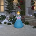 thumbnail image 2 of 3.5' Gemmy Airblown Disney's Christmas Cinderella w/ Ornament Yard Decoration 881822, 2 of 2