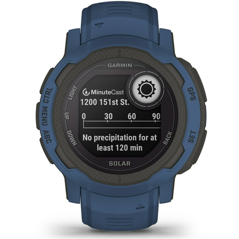 Garmin Instinct 2 Solar, GPS Outdoor Watch, Solar Charging Capabilities, Multi-GNSS Support, Traceback Routing, Tidal Blue Garmin Instinct 2 Solar, GPS Outdoor Watch, Solar Charging Capabilities, Multi-GNSS Support, Traceback Routing, Tidal Blue