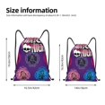 thumbnail image 2 of Goofa Monster High Print Drawstring Backpack Bag Sport Gym Sackpack Cinch Bags Drawstring Bags Draw String Sport Bag-Medium, 2 of 6