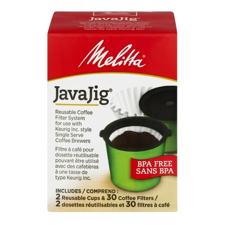 Melitta® JavaJig® K-Cups for Keurig K-Cup Brewers Reusable Coffee Filter System, Uses Melitta Paper Coffee Filters