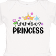 thumbnail image 4 of Inktastic Grandma's Princess Crown and Flowers Girls Long Sleeve Baby Bodysuit, 4 of 5