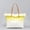 Yellow, variant on Yoyauz Ladies' Tote Bag Canvas Beach Tote Bag With Zipper Large Shoulder Backpack Handbag, Suitable For Travel, Work, Gym