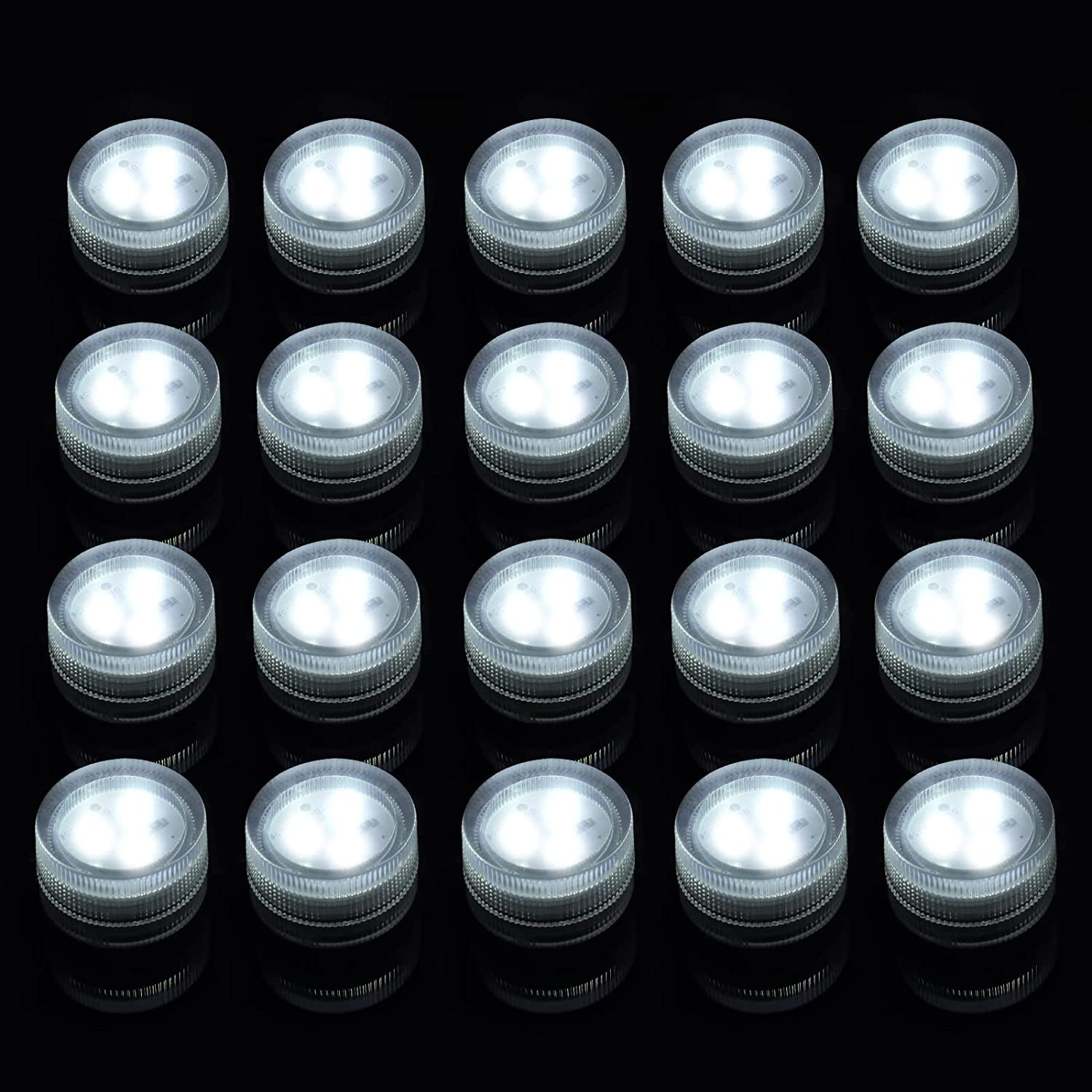 Altaz Submersible LED Tea Lights Waterproof Flameless Warm White Led
