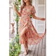 thumbnail image 3 of Vestido PRETTYGARDEN de Verano para Mujer, Floral, Cruzado con Escote en V, Talla Pequeña, 3 of 7