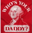 thumbnail image 2 of Funny Who's Your Daddy USA American Plus Size Long Sleeve Graphic Tee Shirt Brisco Brands 3X, 2 of 6