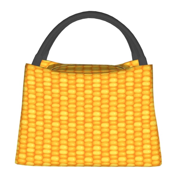 Balery Corn Kernels Bolsa de Aislamiento Portátil – Bolsa de Almuerzo con Forro de Aluminio Mejorado, Funda Impermeable y Fácil de Limpiar para Picnic y Caja de Almuerzo