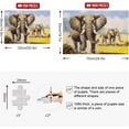 thumbnail image 3 of SKYSONIC Elephant Jigsaw Puzzles 500 Piece for Adults Large Puzzle Game Challenging Family Puzzle Game for Adults Teens 20.5" x 14.9", 3 of 7