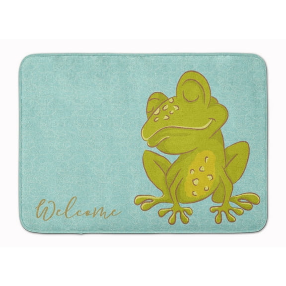 Frog Welcome Machine Washable Memory Foam Mat