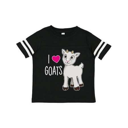 

Inktastic I Love Goats- Cute Goat Gift Toddler Boy or Toddler Girl T-Shirt