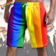thumbnail image 1 of WILLBEST Pantalones Cortos Deportivos para Hombre con Estampado de Boca de Arcoíris para Verano, Pantalones Cortos con Bolsillo y Lazo Totalmente Estampados para Resort, 1 of 5