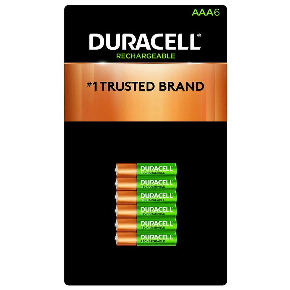 Duracell Rechargeable AAA PreCharged Batteries, 6 ct.