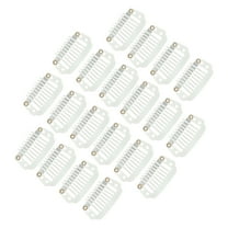 Unique Bargains 20 Pcs 8-Teeth Snap Wig Hair Clips for Hair Extension Beige