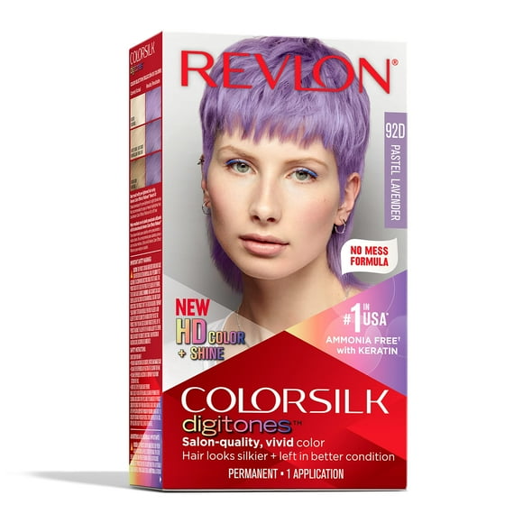 Revlon Permanent Hair Color ColorSilk Digitones with Keratin 92D Pastel Lavender (Pack of 1)