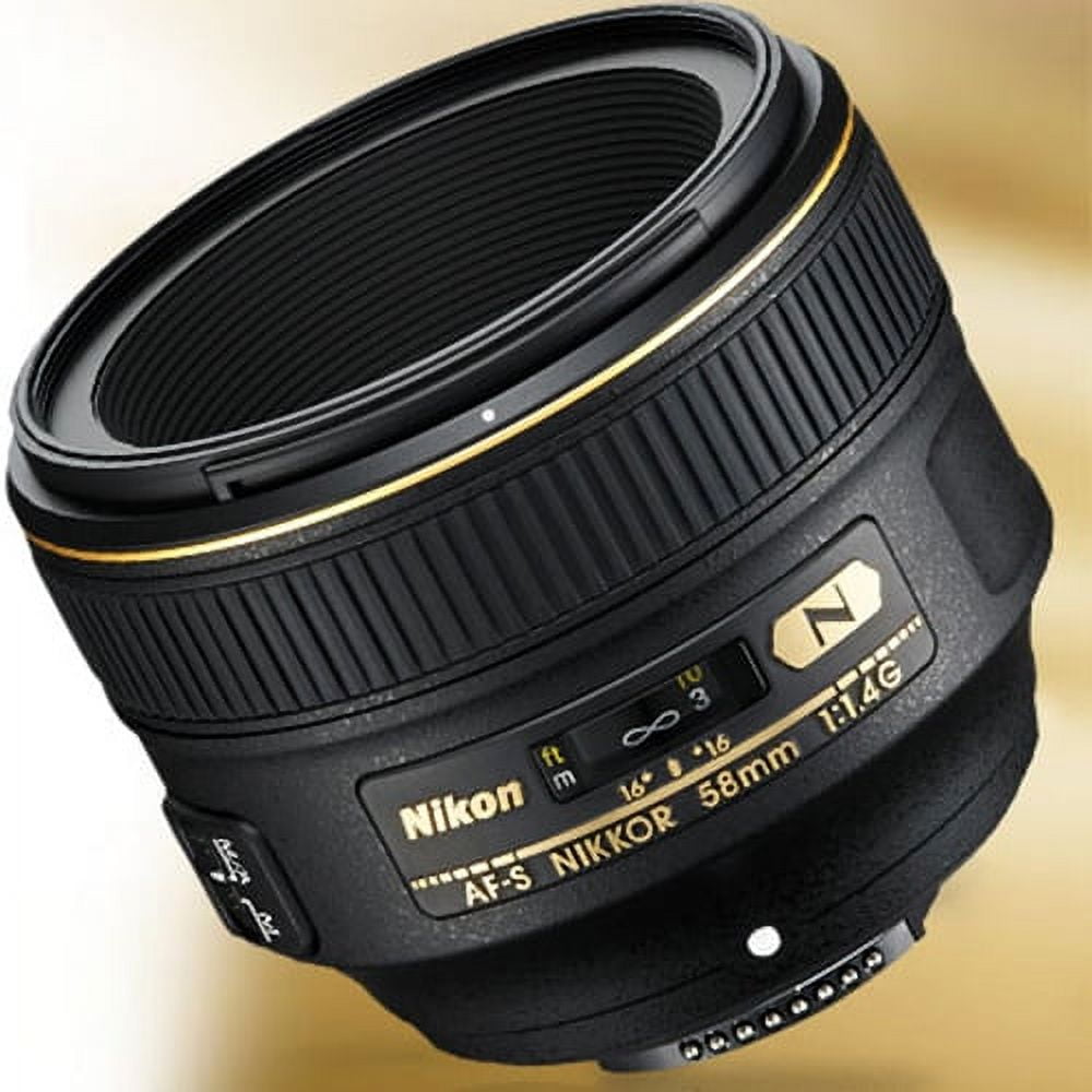 Nikon AF-S NIKKOR 58mm F/1.4G Standard Lens - Walmart.com