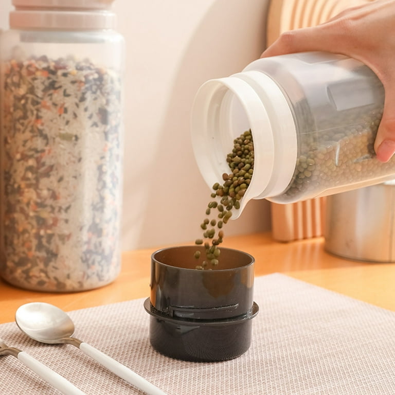 Waroomhouse Spice Jar Clear Leak-proof Glass Large Capacity Seasoning  Bottle Restaurant Supplies 