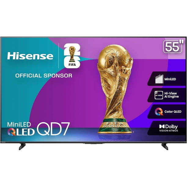 TV 55 Pulgadas Mini-LED Smart Fire TV UHD 4K 55QD7QFM Hisense