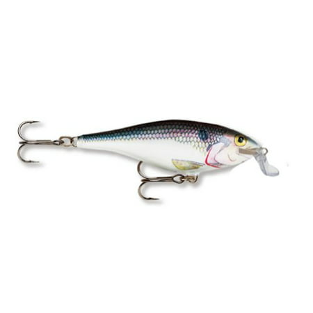 Shallow Shad Rap 09 Fishing lure, 3.5-Inch, Shad, Balsa wood construction under incredible finishes make this the lure big fish find irresistible. By