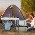 thumbnail image 4 of Costway Folding Fish Cleaning Table with 2 Built-in Sinks & 360°Rotatable Faucet, 4 of 9