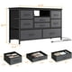 thumbnail image 3 of Historyli Soporte para TV de 8 Cajones de 47.4 Pulgadas (120 cm) para TVs de hasta 50 Pulgadas,Cómoda con Cajones con Luz LED RGB y Toma de Corriente,Cómoda de Cajones con Almacenamiento,Gris Oscuro, 3 of 9
