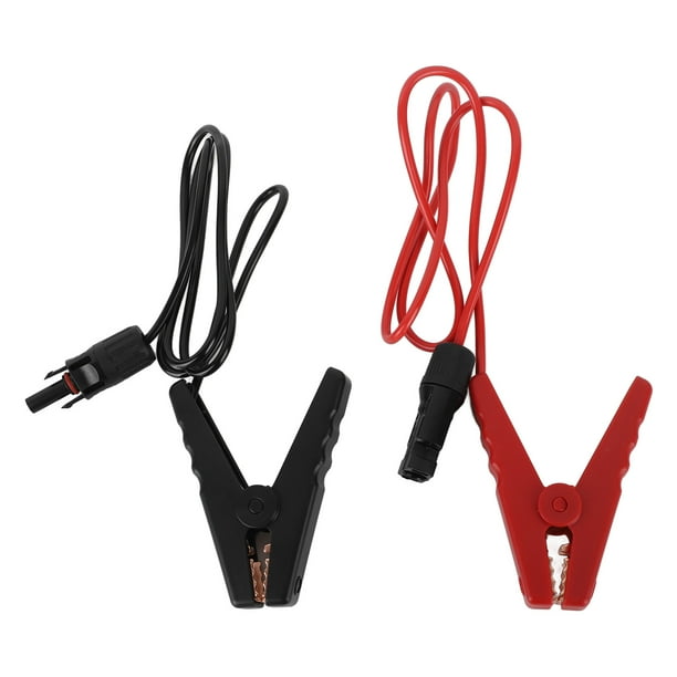 Clip de Batería de Energía Solar, Protección de Fugas ABS 2PCS Transmisión de Potencia CLIP CONFIABLE DE BATERÍA Cable solar de Carga para Paneles Solares