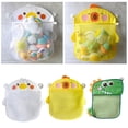 thumbnail image 1 of SUSUchens Bolsa de almacenamiento de juguetes Malla transparente Estampado de animales de dibujos animados Gran capacidad Gran succión Secado rápido Organizador de juguetes de baño para bebé Soporte, 1 of 8